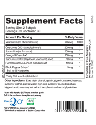 MAX-Q10™ ULTRA PQQ CoQ10 Complex, 60 Softgels