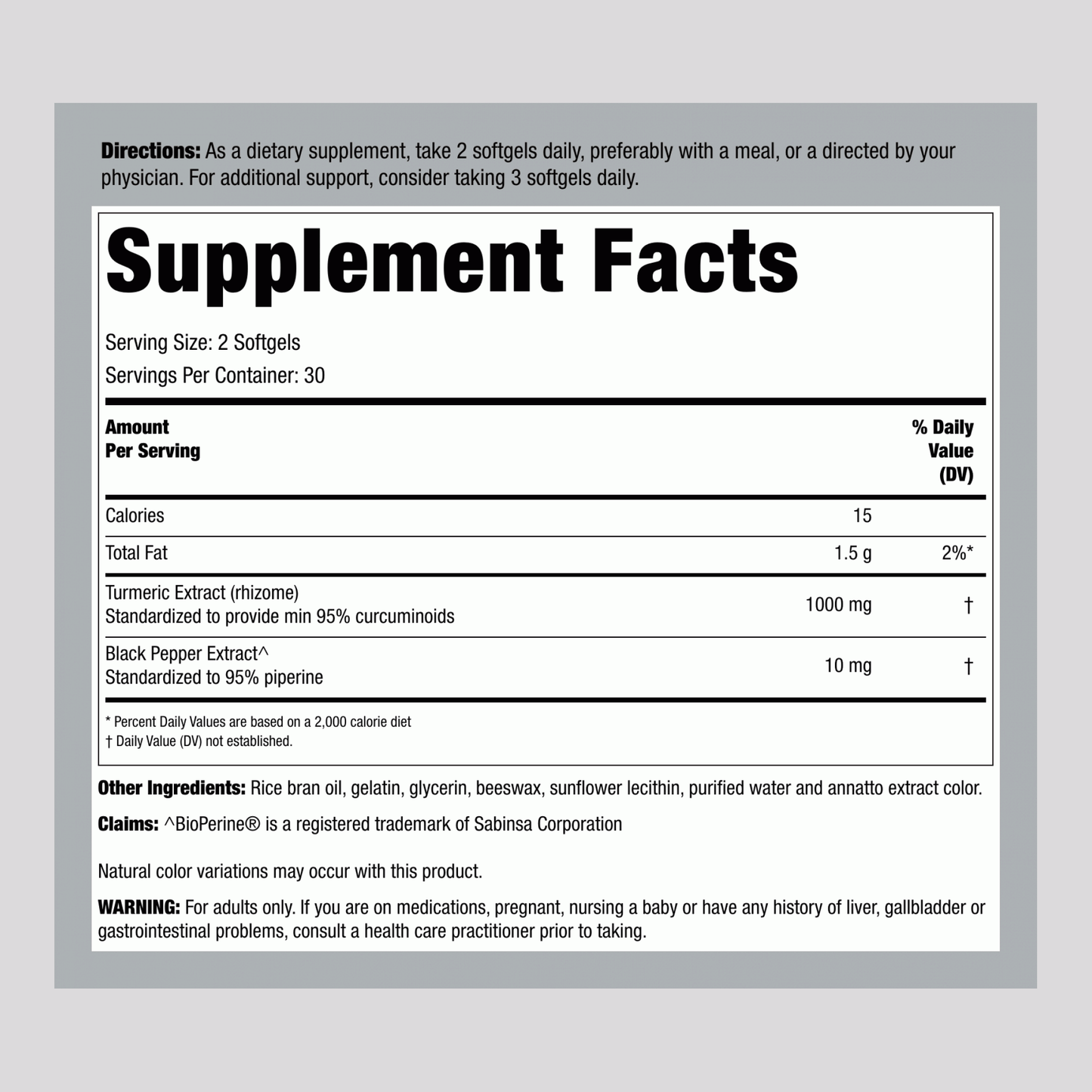 Curcumin2K®-Formel, 60 Weichkapseln